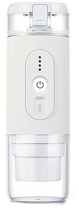 XiVue Cafetière à Capsules Portable chauffante Semi-Automatique pour Voyage, Voiture, Maison, Petite cafetière, Chauffage par Batterie, Machine à café extérieure (Couleur : Blanc) (Blanc)