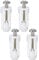 4 Pcs Toilet Seat Fittings and Fixtures,Toilet Lid Screws,Universal Toilet Lid Seats Toilet Seat Replacement Parts Kit for Toilet Covers Blind Hole Fitting WC Replacement Kit(White)