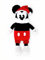 Classic Rubber Hot Water Bottle (1L) with Cute Stuffed Santa Mickey Mouse Cover: A Cozy and Festive Body Warmer for Winter