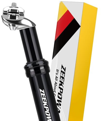 Tija de sillín con resorte de 31,6 mm ComfortPro Tija de sillín con suspensión para aliviar la columna vertebral, tija de sillín para absorción de impactos