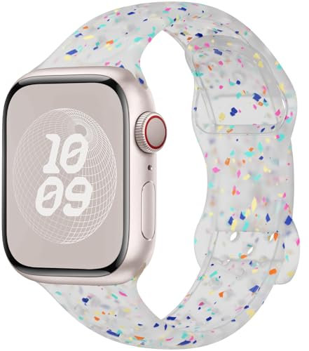 Unbeinst Compatible with Apple Watch Straps 44mm 45mm 46mm 49mm 42mm(Series 3) Women Men, Soft Silicone Strap Sport Replacement Watchbands for iWatch iWatch 10 9 8 7 6 5 4 3 2 1 SE Ultra/Ultra 2
