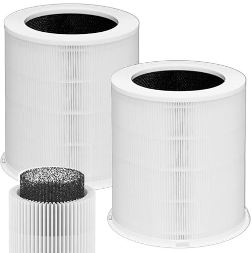 WOCASE 2 Pack AP401 AP402 Upgrade H14 HEPA Air Purifier Filters Replacement,Compatible with Dayette AP401 AP402 & JOWSET AP402 AP403 Air Purifier,4 in 1 High-Efficiency Purification System