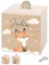 Bärenfreunde® - Personalisierte Spardose Kinder aus Holz mit Metallschloss - Spardose mit Namen mit kinderfreundlichem UV-Druck zum Sparen für Kinderträume (Fuchs)