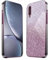 HAOYE Coque pour Samsung Galaxy A50, Étui Antichoc Cadre Galvanisé Protecteur en TPU Résistant Aux Chocs Housse avec Brillant Autocollant. Rose