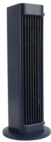 Ventilateur Tour Oscillant, 3 Vitesses sans Lame, Rechargeable par USB, Ventilateur Oscillant électrique Portable Silencieux avec Crochets Muraux Télécommandés, Ventilateurs Tour