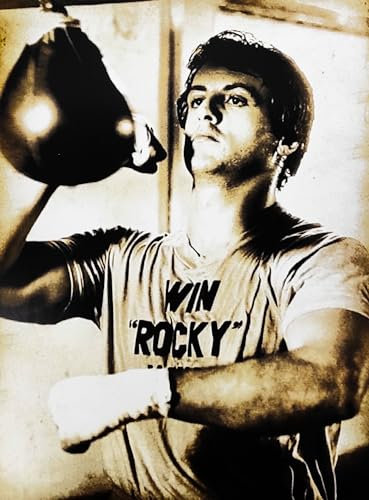 KUSTOM ART Dekoratives Poster für die Wand Serie Berühmte Filme Rocky Stallone Kunstdruck auf beschichtetem Papier 40 x 30 cm ohne Rahmen