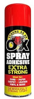 500ml Heavy Duty Spray Adhesive Glue Strong As An Ox for Carpet Tile Fabric (1)