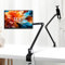 MSDONG Tablet Stand for iPad, Portable Monitor Stand Desk Holder for 15.6 Inch 16 Inch Screen, Aluminium Long Sleeve with 360° Rotating Base, Compatible with 4.7-16 Inch Display, iPad, Kindle