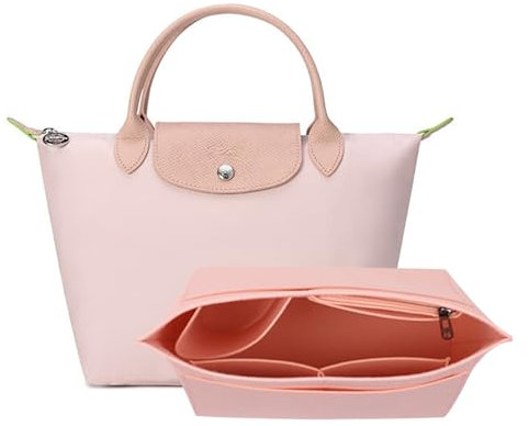 Katyjun Tasche Damen Organizer für Longchamp LE Pliage, Größe M Kirschblütenpulver Bag Organizer für Longchamp