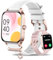 Iaret Montre Connectée Femme avec Appels Bluetooth, 1,85 HD Smartwatch pour Android & iOS, Montre Sport avec Podomètre, 100+ Modes Sportifs, Sommeil, Fréquence Cardiaque, Cycle Menstruel, Or Rose