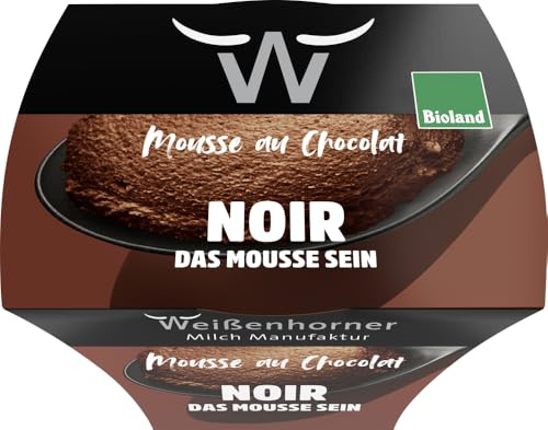 Bioland Mousse au Chocolat noir 12 x 80 g
