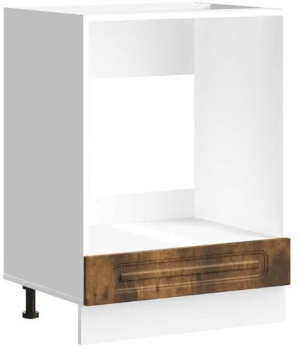 vidaXL Herdumbauschrank Kalmar Räuchereiche Holzwerkstoff, Backofenschrank, Herdschrank, Ofenschrank, Küchenofenschrank, Küchenherdschrank
