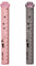 UEIOAVL Schulbedarf: Lineale 2er-Pack Kunststoff-Lineale, 15-cm-Lineal, Katzenpfoten-Lineal, Messwerkzeuge für Schule, Büro, Zuhause (Rosa Grau)