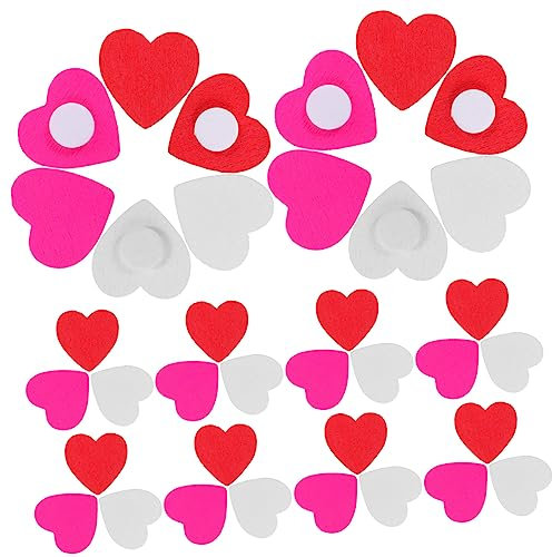 Abaodam 150 Stück Liebe Aufkleber küche Dekoration küchendekoartikel Geschenkidee wanddeckoration Ideas raumdeko Festival-Holzaufkleber Holz Wohnkultur DIY Holz geklebt hölzern Rosa
