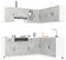 LAPOOH 11-TLG. Küchenschrank-Set Lucca Betongrau Holzwerkstoff, Küchenzeile, Küchenmöbel, Küchenunterschränke, Küchenblock - 3314955