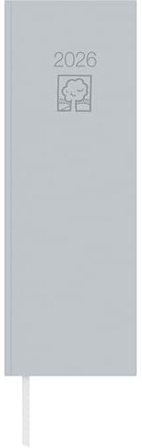 Zettler Tagevormerkbuch Recycling 2T/1S 2026 – Terminbuch 10 × 30 cm, 2 Tage pro Seite, Recyclingpapier, Blauer Engel zertifiziert