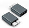 BORLTER CLAMP Adaptateur de Disque Dur USB C vers USB 3.0 Micro-B pour Disque Dur Externe/SSD, Compatible avec WD, Seagate, Toshiba, Samsung T3/T5 SSD et Autres Coques pour Disques Durs, Gris