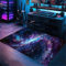 RUILBJM 3D Visual Cool Style Gaming Teppich, Sternenhimmel Planet Muster Großer Wohnzimmer Teppich, Geeignet Teenager Schlafzimmer E-Sport Zimmer Gaming Zimmer Für Fußmatten (Universum 1,120x180 cm)