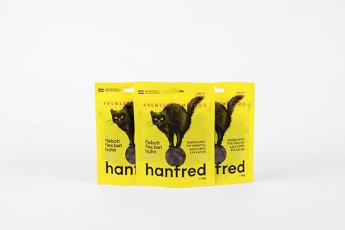 Katzensnack Huhn – Hanfred Leckerli zur Stressreduktion, getreidefrei & natürlich, 45g Monoprotein Snack