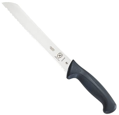 Mercer Culinary M22508 Millennia Black Handle, 8-Inch Wavy Edge, Bread Knife