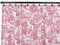 Ellis Curtain Victoria Park Toile Badezimmer-Duschvorhang, Rot