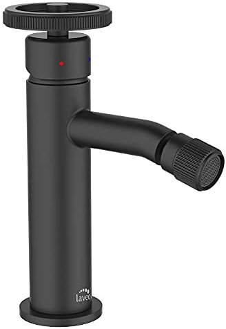 Debout Robinet Bidet Industriel Laiton Fini Noir Style Rétro Mélangeur Céramique