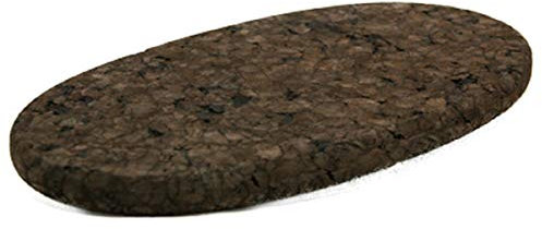 Sottovaso in sughero scuro (ovale), 20 x 10 cm, 72021