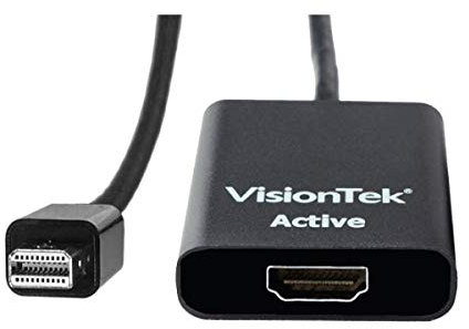 VisionTek Active Mini DisplayPort to HDMI Adapter Cable for Mac and PC