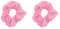 Motique Accessories Haargummis, einfarbig, Hellrosa, 2 Stück