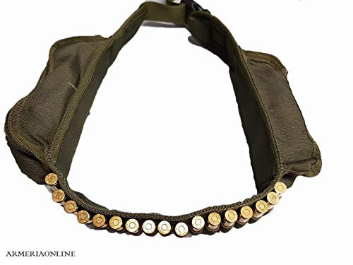 Ra sport Cartuccera Elastica Cintura per carabina da Caccia Nylon Cartucciera Regolabile