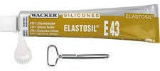 WACKER E43 RTV-1 Elastosil, Silikonkleber, transparent, 90ml Tube