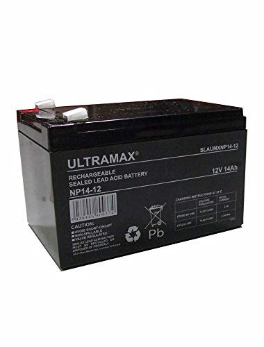 ULTRAMAX NP14-12, 12V 14AH (as 12Ah & 15Ah) EMERGENCY LIGHT LIGHTING BATTERY