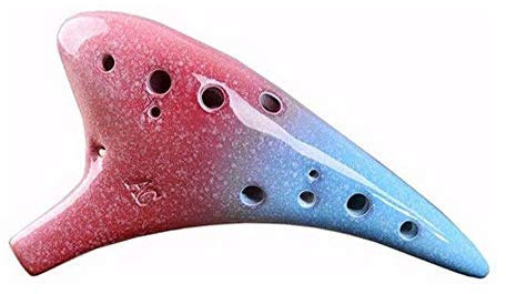 WYKDL Ocarina of Time 12 Agujero de plástico Zelda Ocarina 12 Agujero Alto C Ocarina Ocarina Réplica irrompible Ocarina de 12 hoyos de tono medio C juego profesional instrumento de platillos de entrad