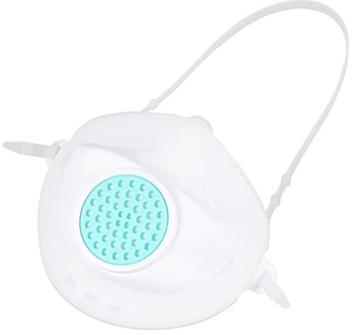 EXCEART 1Pcs Masque de Gel de Silicone Masque Filtrant Remplaçable avec 15Pcs Filtres de Remplacement pour Homme Et Femme (Blanc)