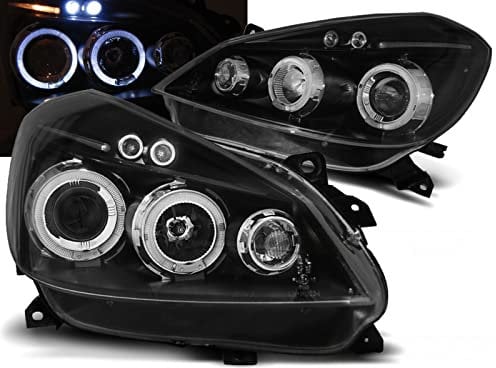 CR-Lights Angel Eyes Scheinwerfer Set für Renault Clio 3 2005-2009 schwarz