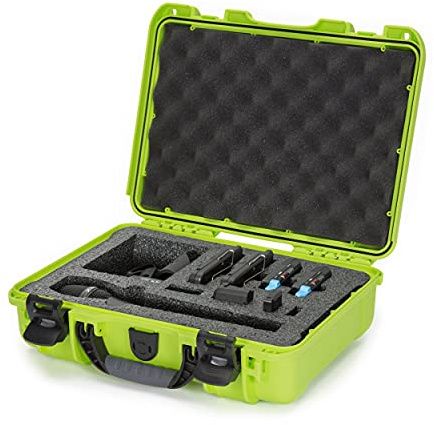 Nanuk 910 Hartschalenkoffer mit Schaumstoffeinsatz für Sennheiser AVX Wireless Mikrofon, wasserdicht, Limettengrün