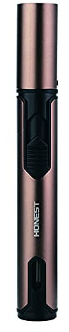 Feuerzeuge Jetflamme Grill Gasanzünder Winddicht Feuerzeug Lang Lighter Stabfeuerzeug Gas Nachfüllbar Outdoor,Brown