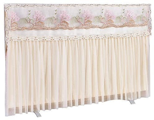 Couverture TV universelle anti-poussière de 32-65 pouces, Protecteur d'écran de télévision incurvé/plat d'intérieur Chambre Salon Décoration/yellow / 40inch