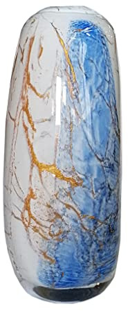 Jozefina Art Factory, handgefertigte, mundgeblasene künstlerische Glasvase, wie Murano-Stil Daydream VASE 08M, 33 cm