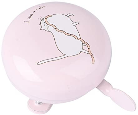 Warmhm Kinderfahrradklingel Niedliche Katze Fahrradklingel Knackiger Klang Klingelklingel Kleine Fahrradklingel Für Kinder Roller Dreirad Fahrrad (Rosa)