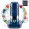 Longzhuo Depuratore per Frutta e Verdura, Senza Fili Lavatrice per Frutta e Verdura, Depuratore di Frutta e Verdura Ricaricabile Tramite USB, adatto per Frutti di Mare, Riso, Carne (Blu)