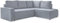 MIUFORM Ecksofa Mit Schlaffunktion Und Bettkasten - Brave Dave L-Form Couch, Wohnlandschaft, Cord Sofa 247 x 194 x 89 cm, Hellgrau Rechts Ausgerichtet