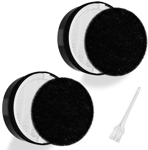 2 Pack LV-H132 Replacement Filter Compatible for LEVOIT LV-H132 Air Purifier LV-H132-RF, H13 True HEPA Filter, Activated Carbon Filter, Replace Part LV-H132-RF