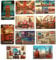 10 London Souvenirs Shiny Photo Magnets - Union Jack British England Landmarks Picture Fridge Magnet