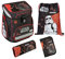 Undercover Schulranzen Set 5-TLG Jungen 1. Klasse Grundschule | Mit personalisiertem Inhalt Turnbeutel Federmappe mit Name | Motiv Star Wars in schwarz