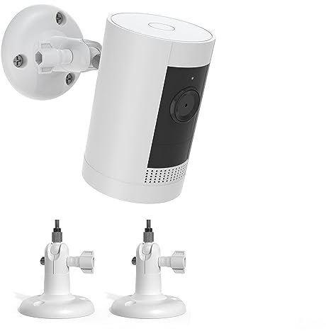 HOLACA Camera Mount for Stick Up Cam/Pro/Indoor Cam/Wyze Cam/Eufy Cam/Arlo Cameras, Suitable for All Cameras with Standard 1/4 Thread Holes, White 2PCS