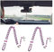 JNNJ 2Pcs Autospiegel Anhänger, Katholische Rosenkranzperlen für Den Rückspiegel im Auto, Kreuz Auto Hanging Charms Zubehör, Auto Dekor Für Männer- Und Damenzubehö(Lila)