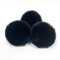SYSUII 10 Stück Kunstfell Bommel 8cm Kunstfell Fellbommel Pompon Pom Ball DIY Fell Pom Poms für Damen Tasche Mützen Anhängern Dekoration Schlüsselanhänger Charms Strickmütze Zubehör -Schwarz