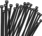 Kabelbinder Schwarz - 7,6 mm/300mm ultra stark Selbsthemmend Reißverschluss-Krawatten für Kabelmanagement Gartenarbeit Wohnen Werkstätten UV Beständig Temperaturbeständig 100 Stück