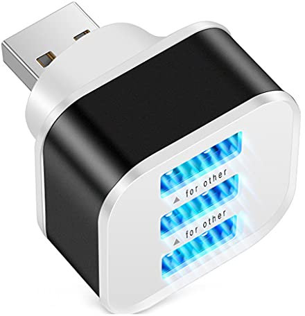 Hub USB 2.0 Multi-USB Splitter Adaptateur 3 Ports Haute Vitesse Mini Usb2.0 Hub Expander pour Tablettes Téléphones Portables Hub USB 3 en 1